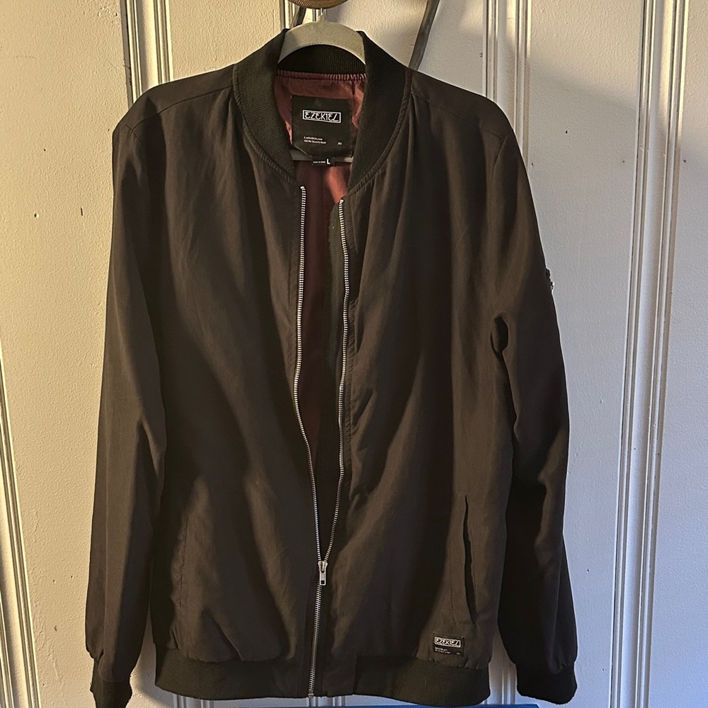 Ezekiel charcoal Bomber Jacket